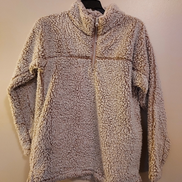 Sherpa quartet zip pullover med ladles brown - Picture 2 of 11